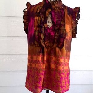 Grass Collection ruffled top